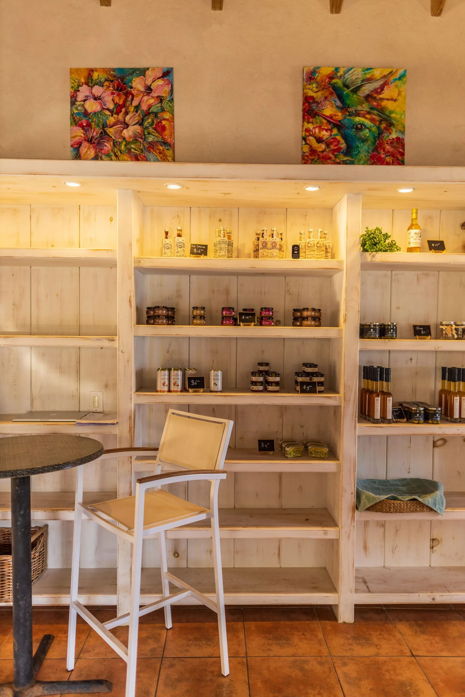 The relaxed interior of Barrel House Statia
