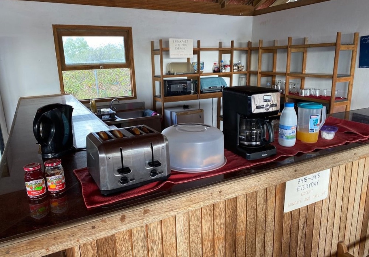 The sea view from Statia Lodge