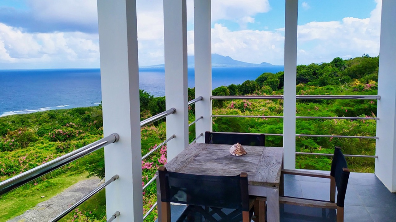 A room terrace and view at Whale Tails